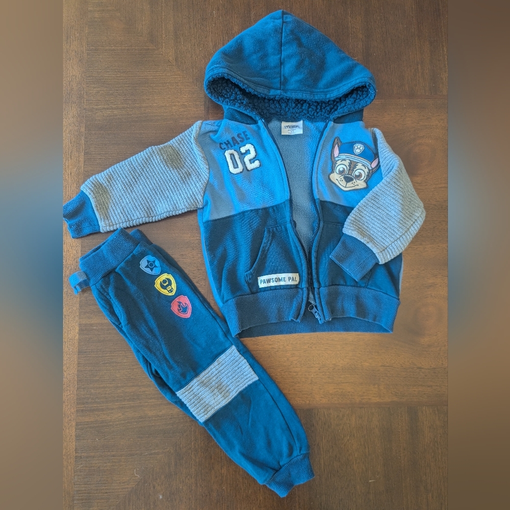 Blue Paw Patrol Jogger & Sweatshirt| 3T
